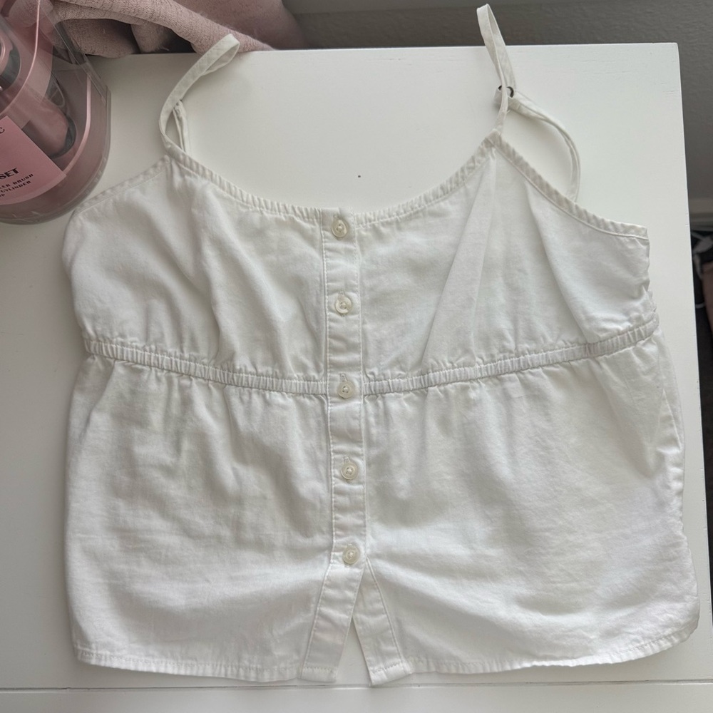 PacSun White Button-Up Camisole